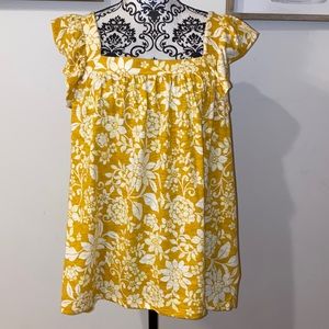 NWT!! LC Lauren Conrad Ruffle Sleeve Tank Top Size 2XL